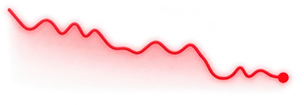 Gráfico ilustrativo de tendência de baixa